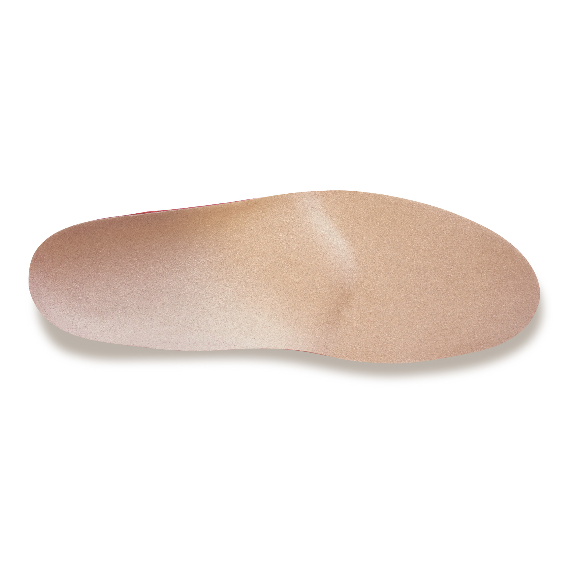 Semi-finished Comfort Insoles with metatarsal support, Poron and beige microfibre coating