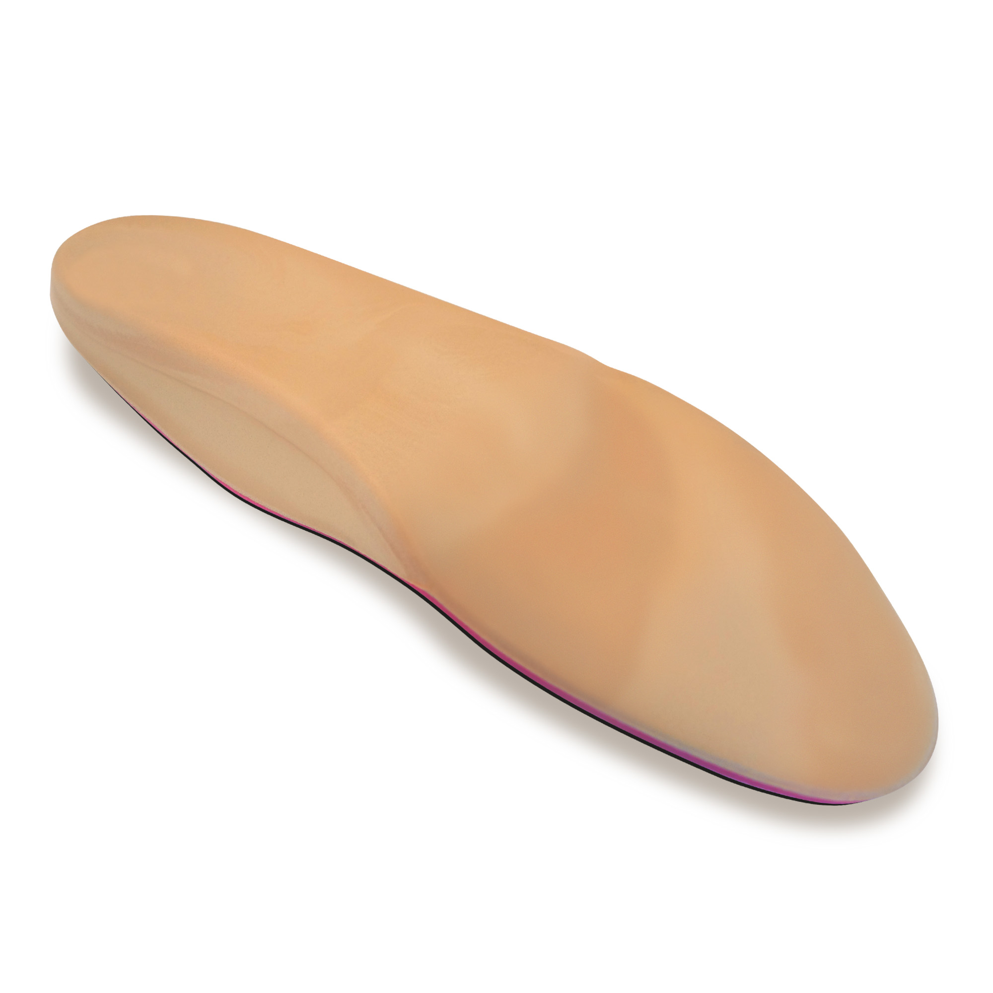 Semi-finished Comfort Insoles with metatarsal support, Poron and black coating