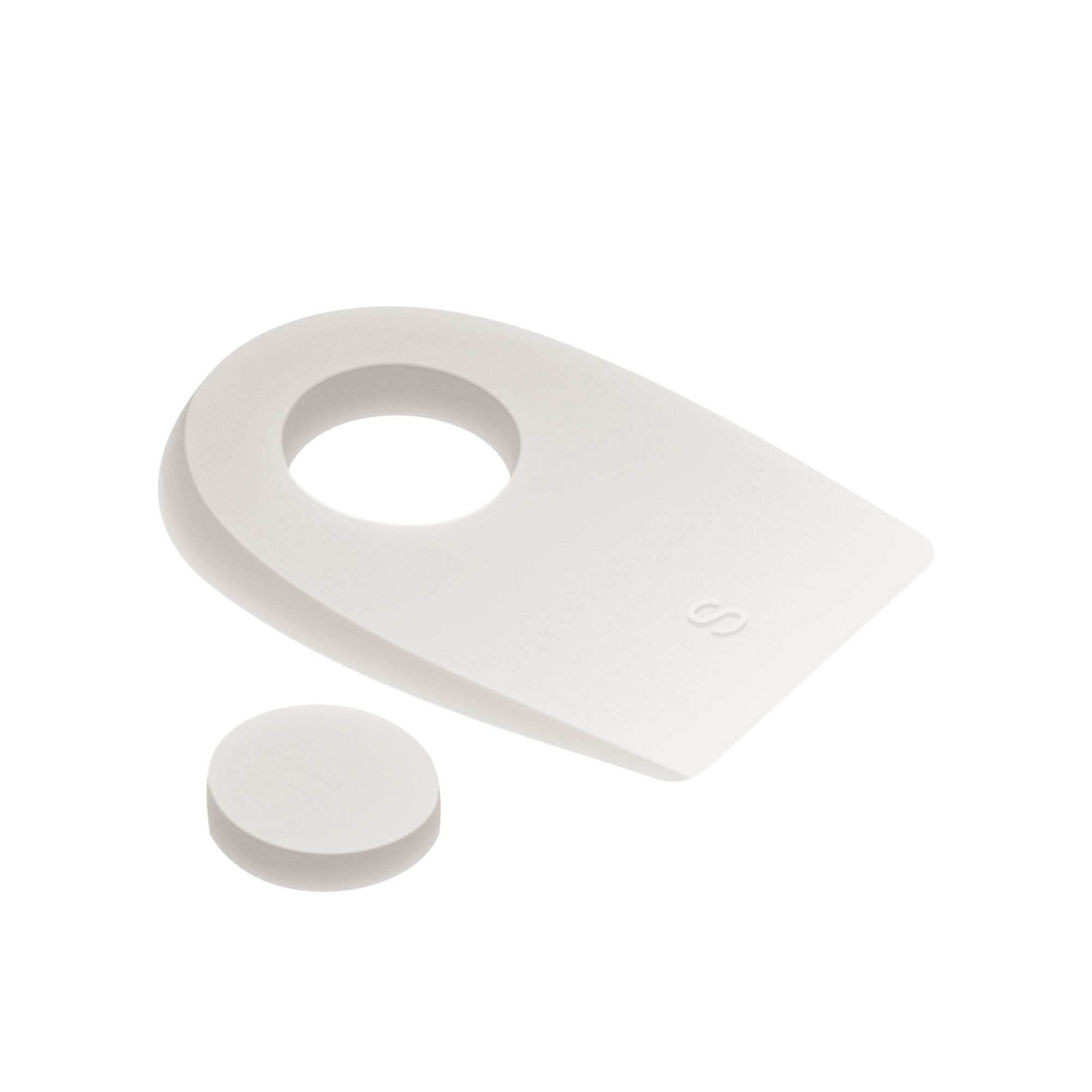 Tecniwork silicone heel pads with removable central pad