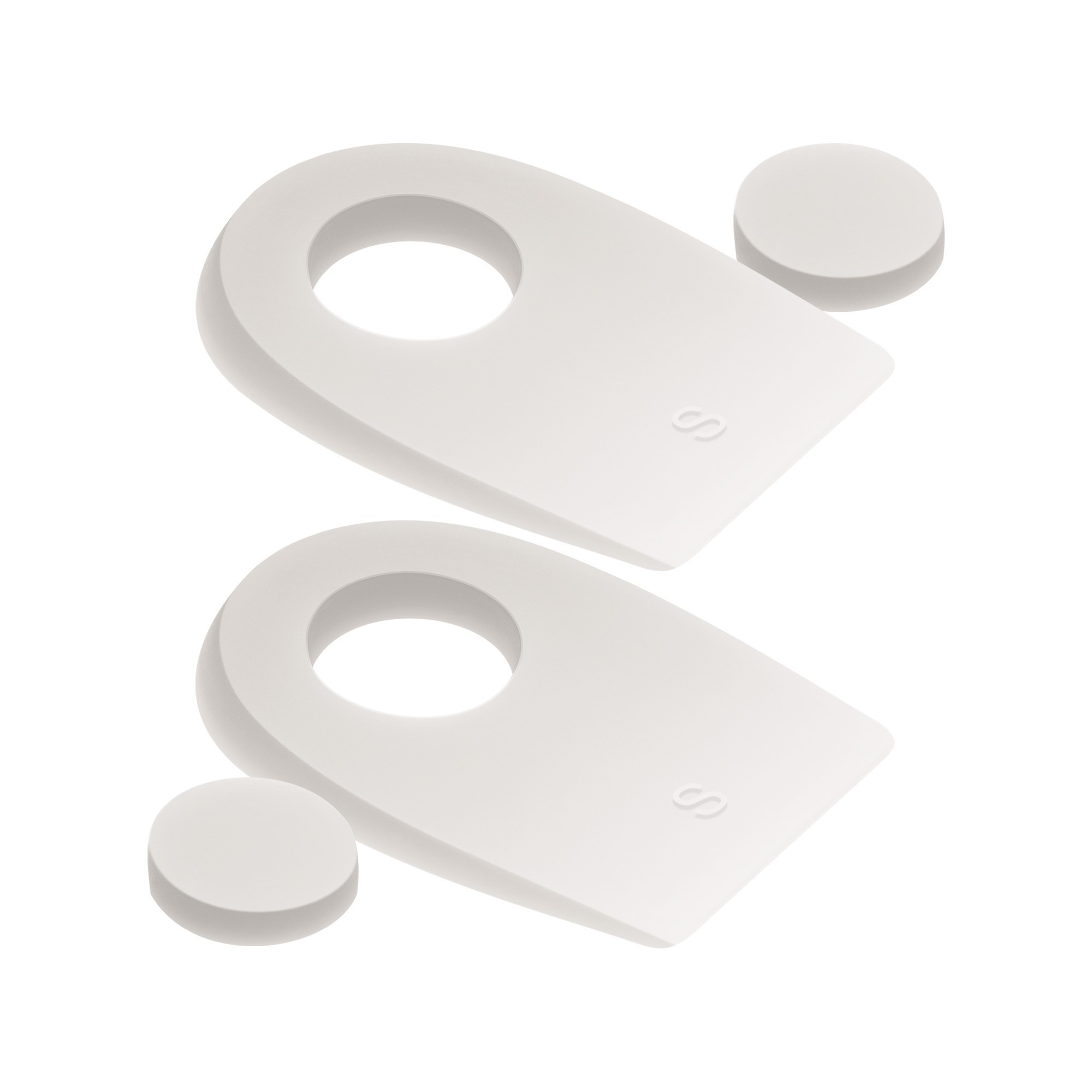 Tecniwork silicone heel pads with removable central pad