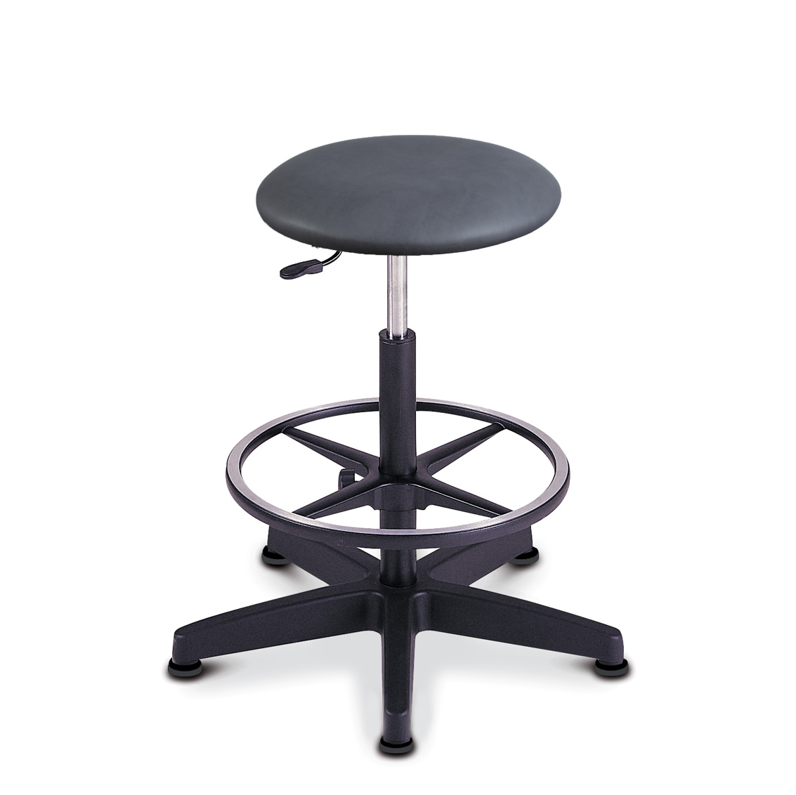Stool with footrest Dark Grey