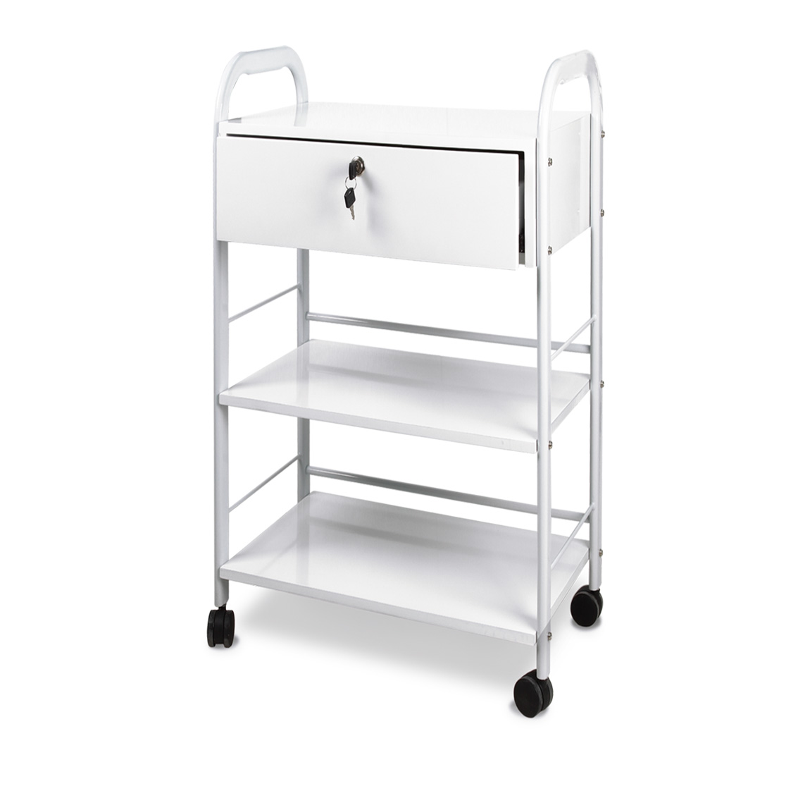 Small steel multipurpose trolley 'Free' with 3 shelves