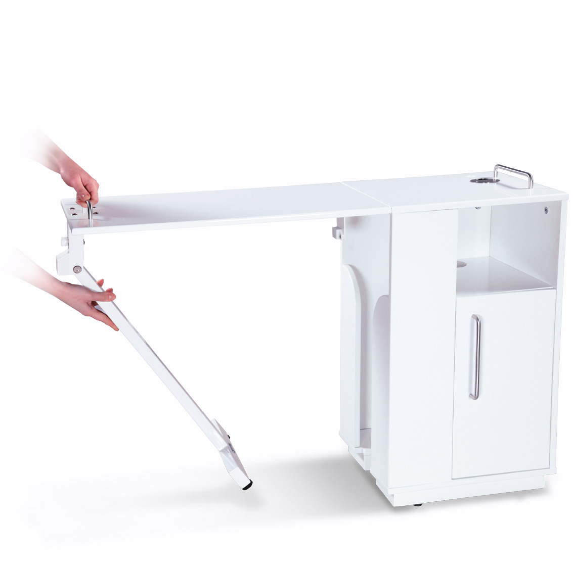 Compact folding professional manicure table