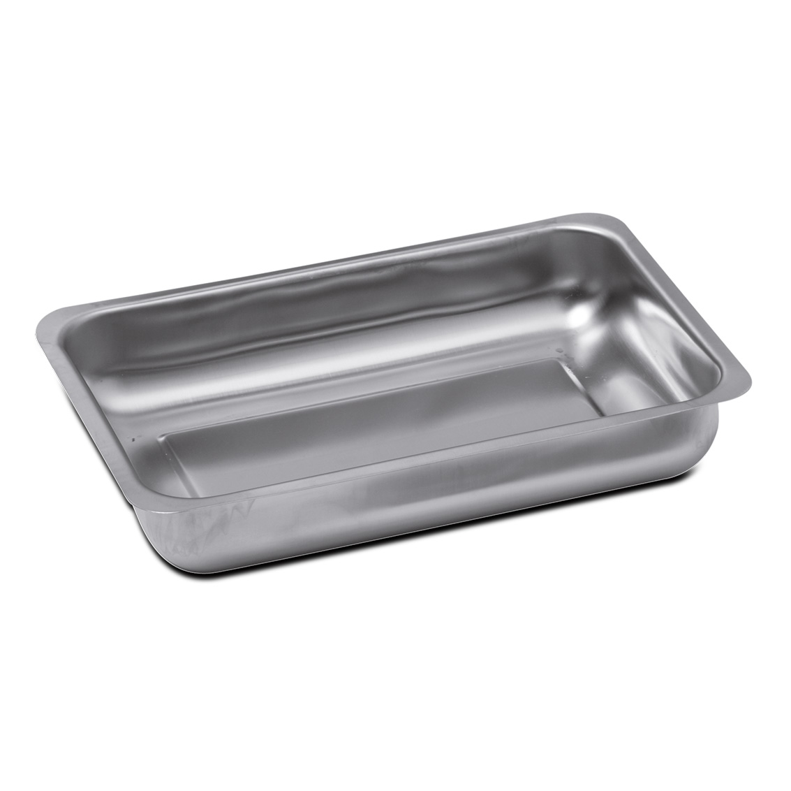 Rectangular stainless steel instrument tray Large size