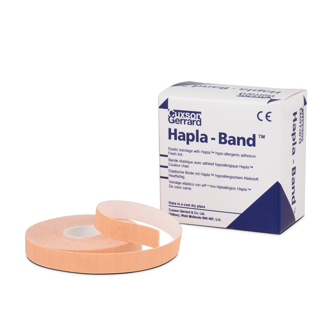 LENOPLAST Benda Elastica Adesiva 7,5 Cm X 4,5 Mt - Senza Lattice, Con Linea Guida Gialla