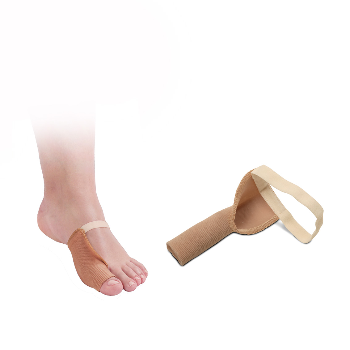 Gel and fabric bunion shield