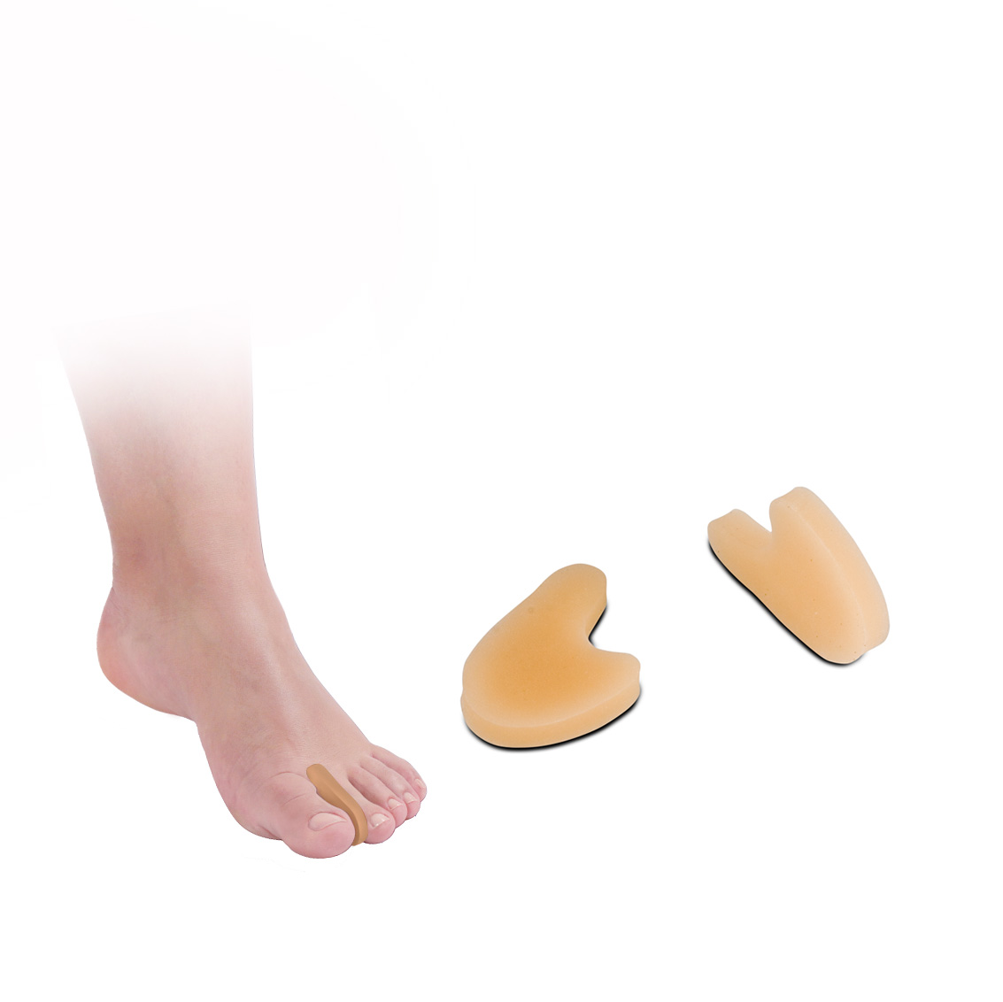 Toe separator skin