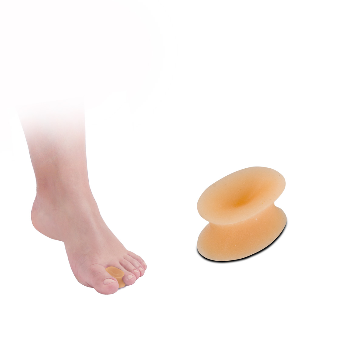 Toe spreader skin