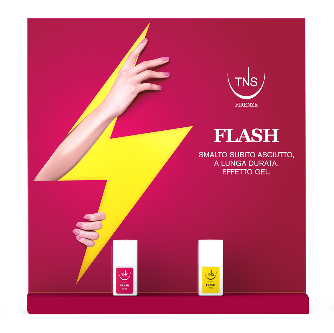 TNS Ultra Fast Drying Base und Top Flash 10 ml Display 18+2 Stk.