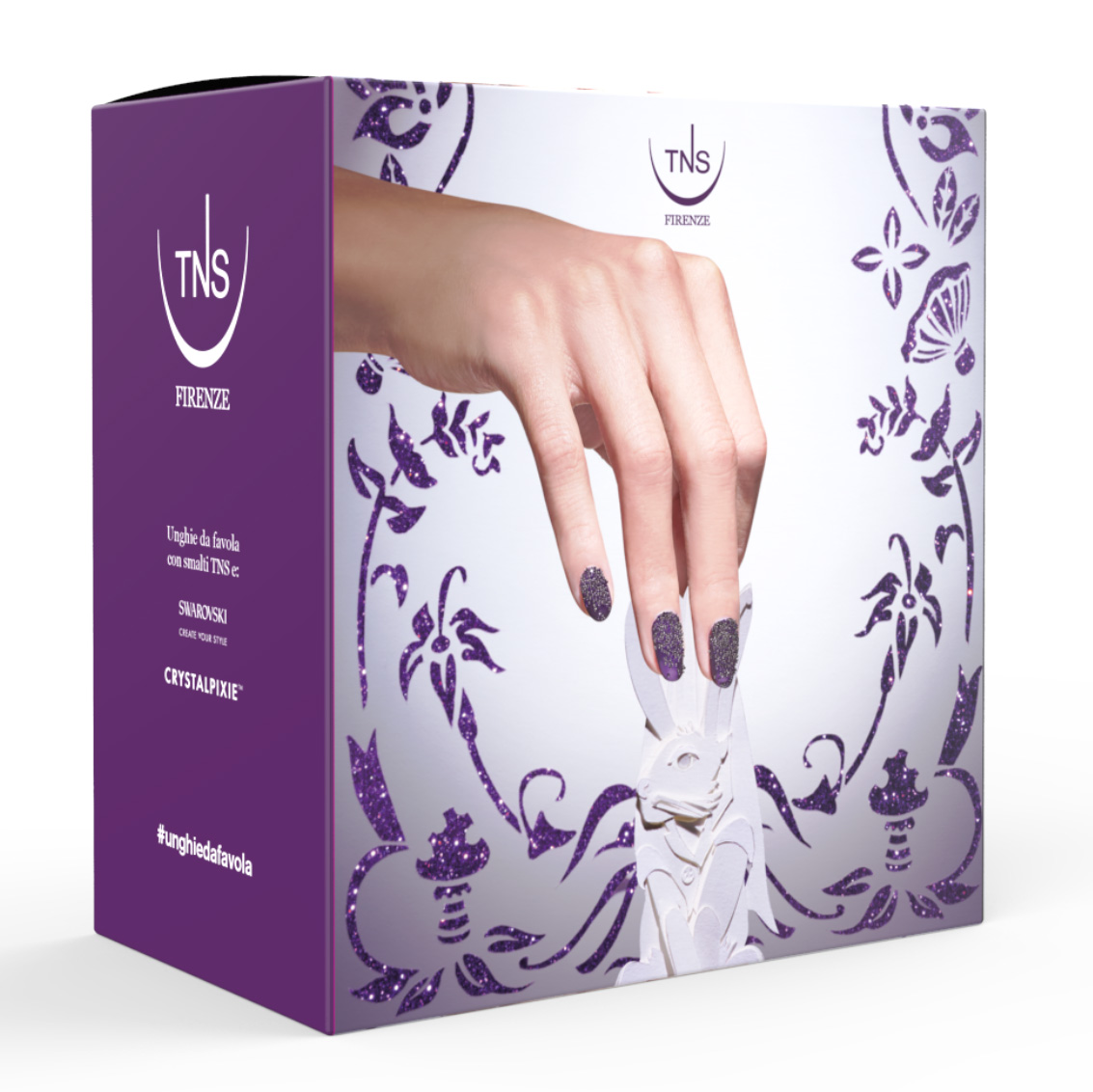 Cofanetto per Nail Art Jewels collezione cristalli Swarovski® Crystalpixie Violet Sunset