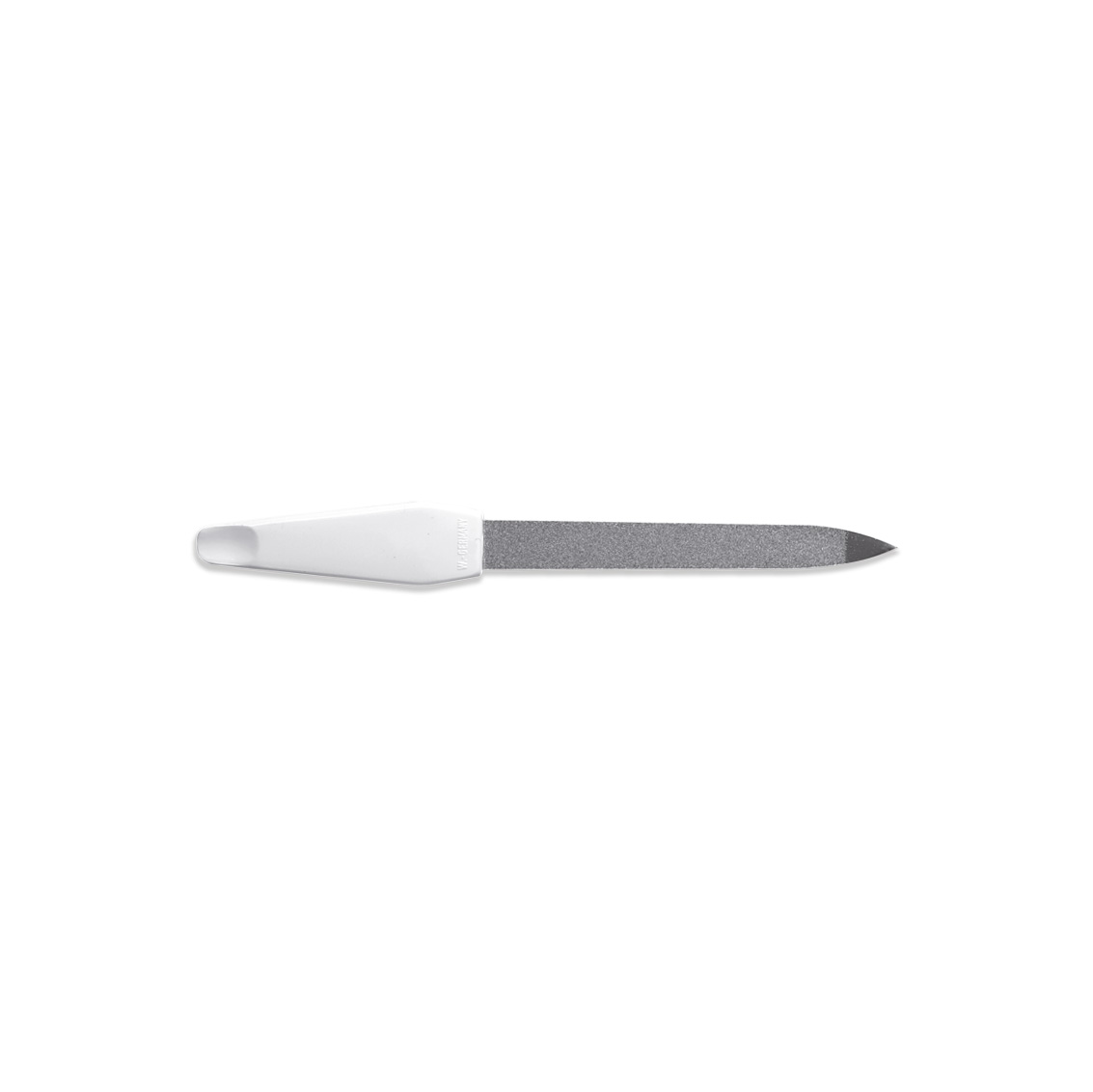 Professional diamond file with plastic handle and Zafiro steel tip 13 cm