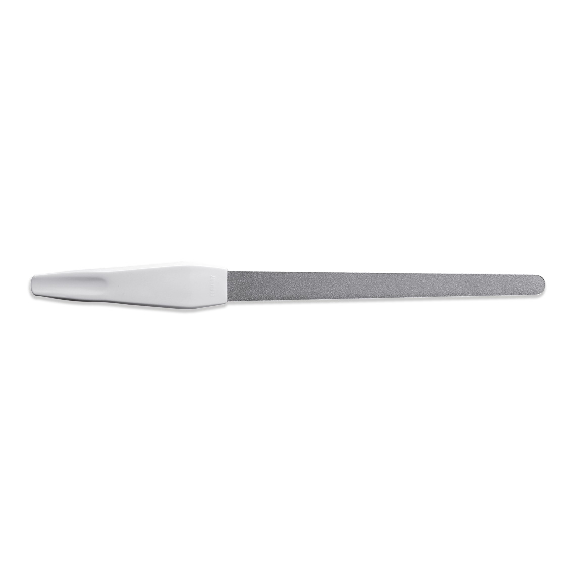 Professional diamond file with plastic handle and rounded tip Zafiro 15 cm