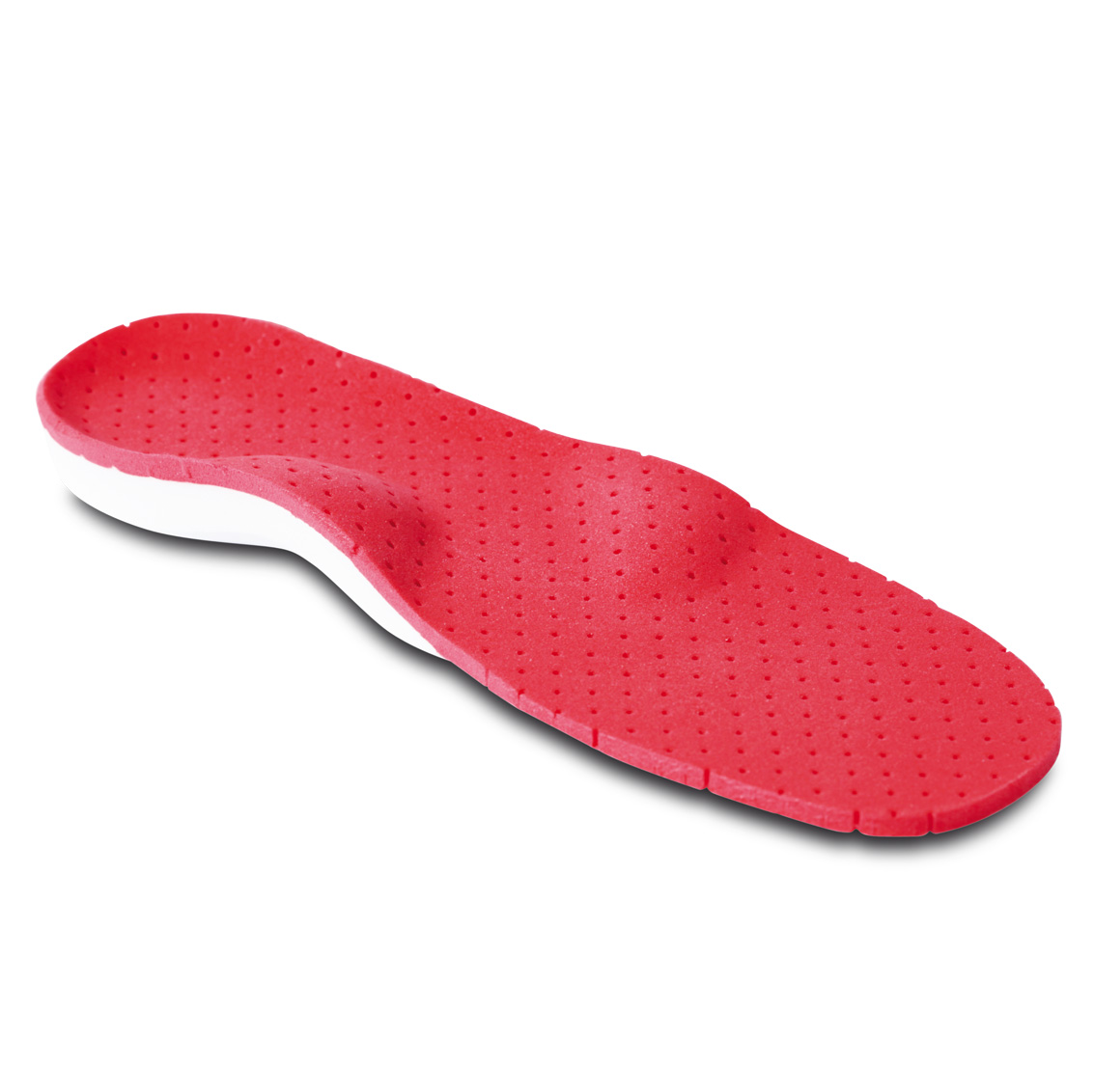 Semi-finished forefoot pronator footbed with 3/4 EVA HD base to be lowered KIDS Red Size 24 1 pair