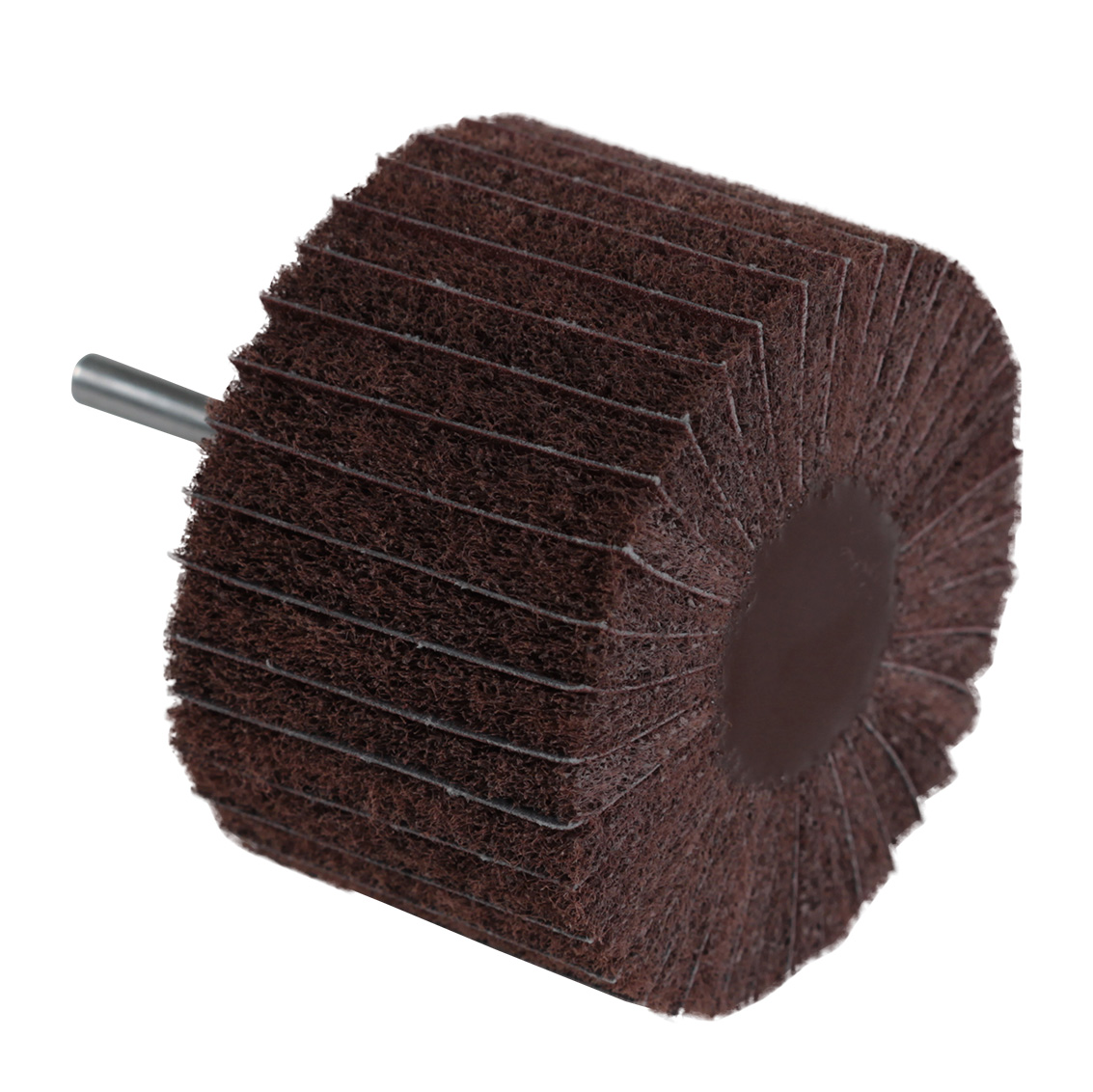 Paper and cloth flap brush for grinding wheel