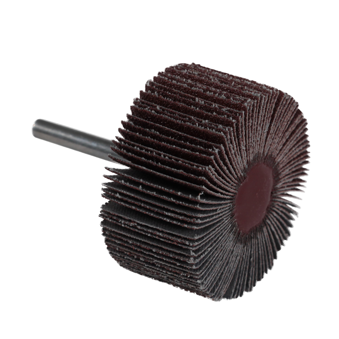 Abrasive paper flap brush for sanding wheel