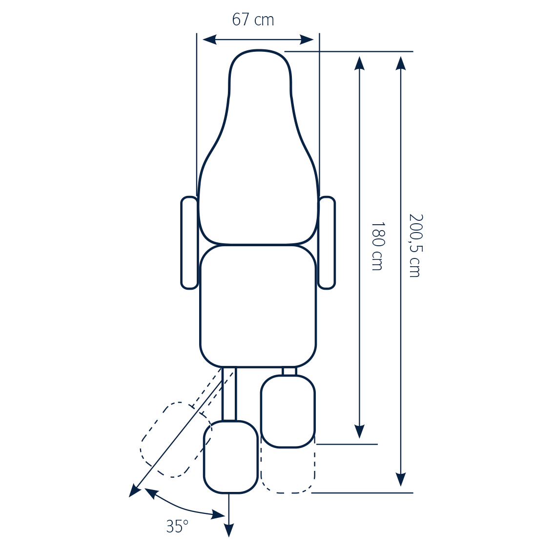 Fauteuil électrique Beta à 1 moteur