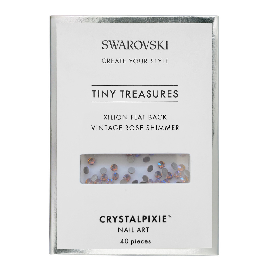 Xilion Flat Back - Vintage Rose Shimmer 40 pz - Swarovski Tiny Treasures