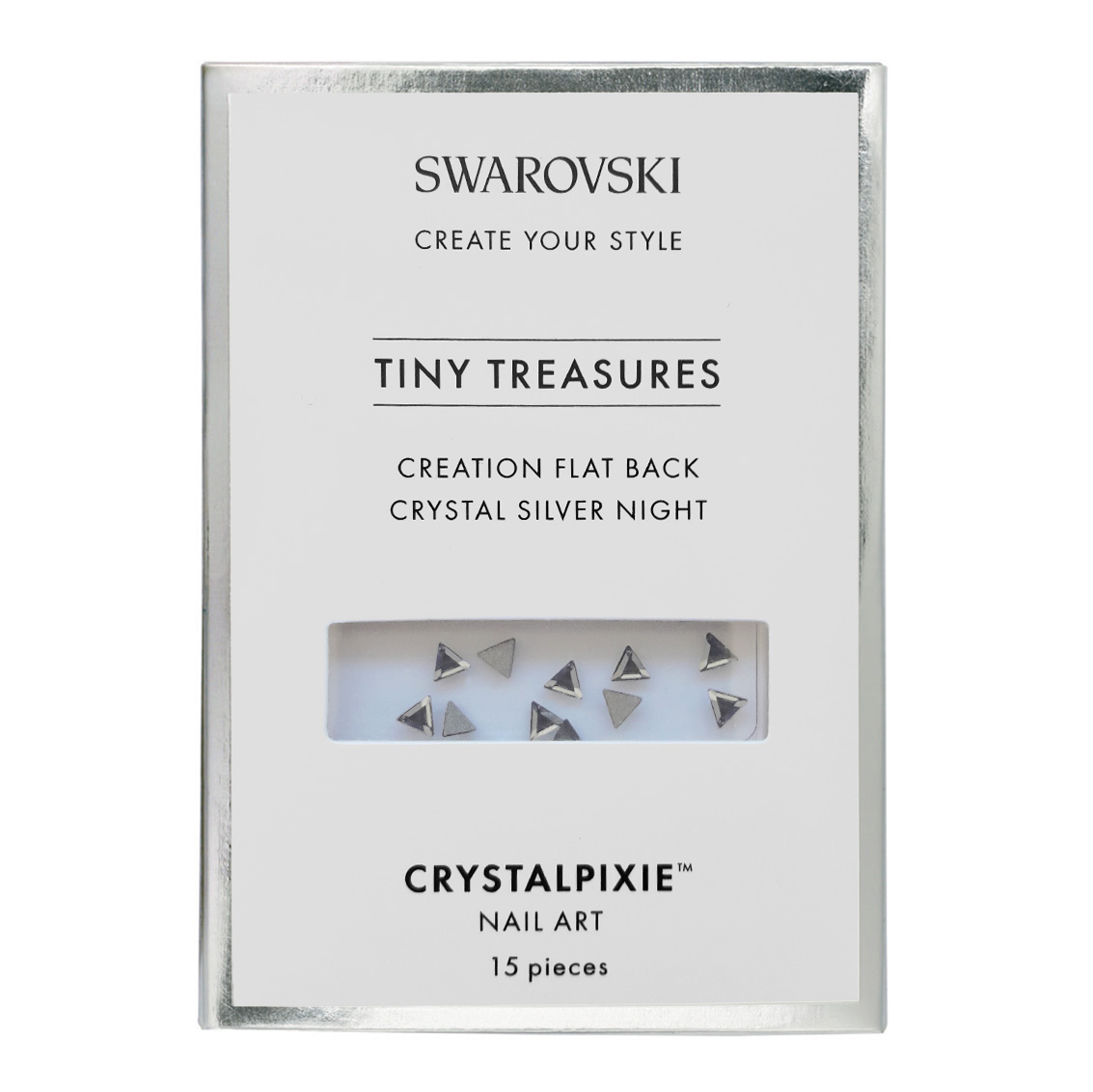 Creation Flat Back - Crystal Silver Night 15 pcs - Swarovski® Tiny Treasures