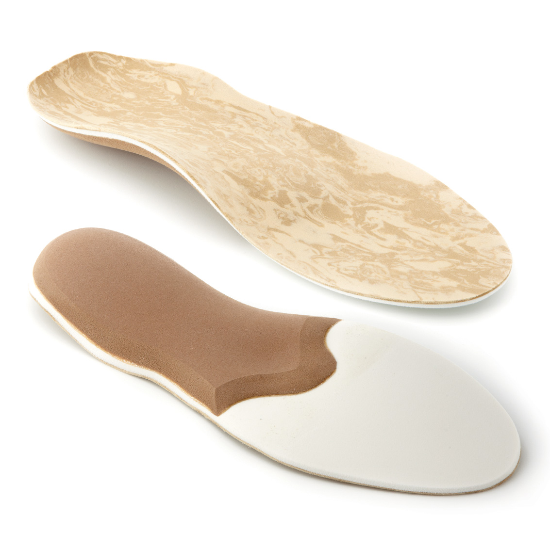 Thermoformed stabilising insoles