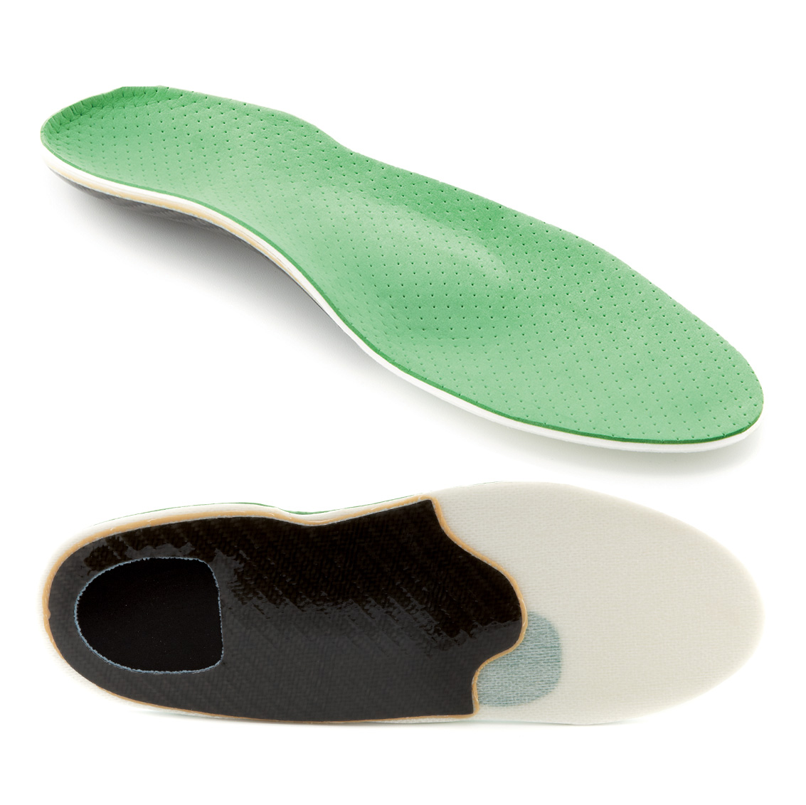 Golf insoles to be thermoformed