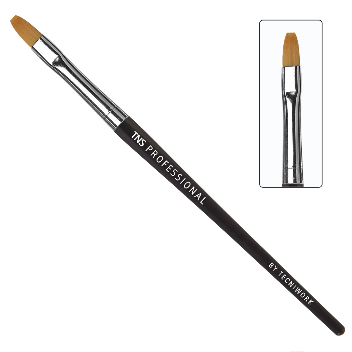 TNS professional nail design brush Flat tip # 4