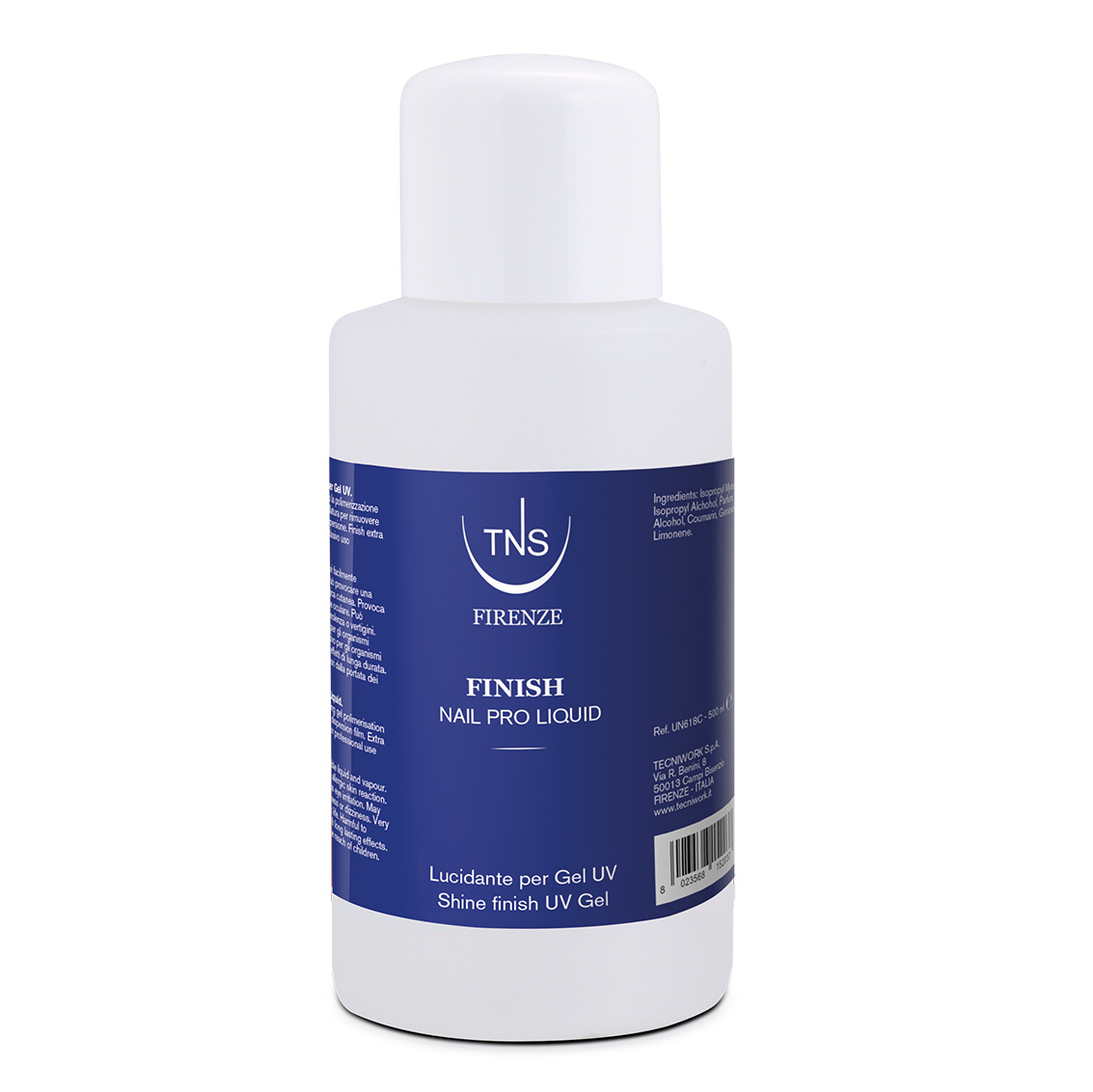 Soluzione lucidante per smalto semipermanente e gel UV Finish TNS 500 ml