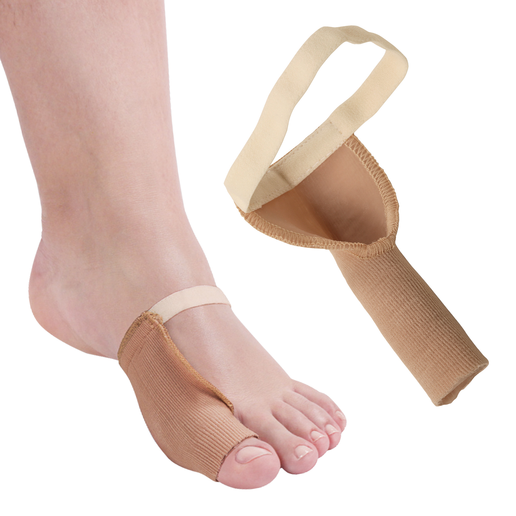 Tecniwork Polymer Gel and stretch fabric toe protector