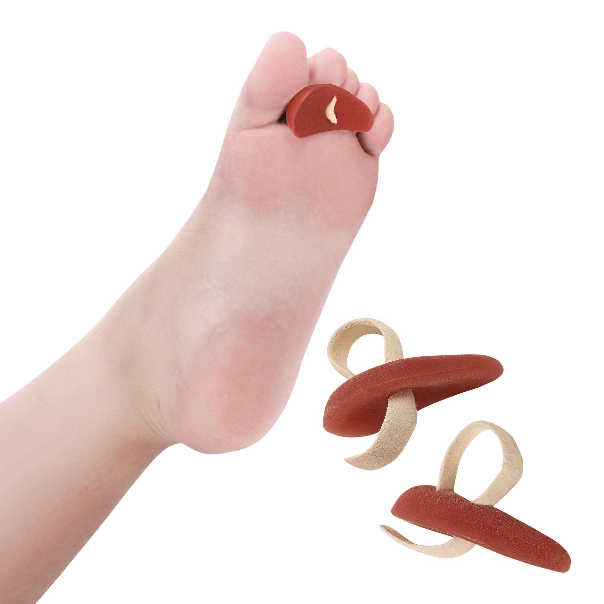 Tecniwork Polymer Gel hammer toe cushion with adjustable elastic band