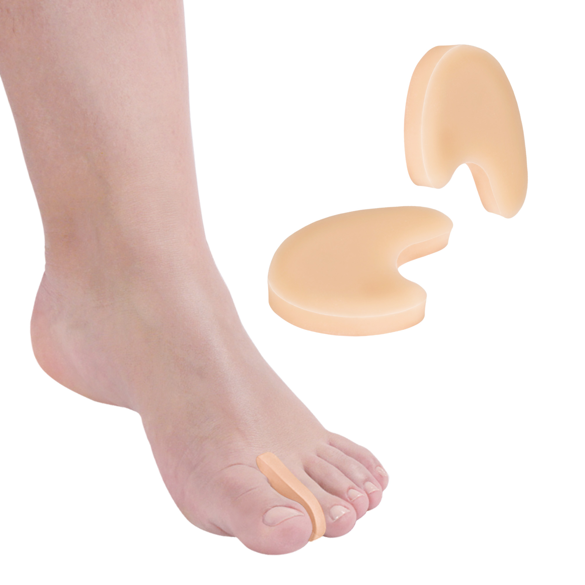 Tecniwork Polymer Gel toe separator in flesh colour