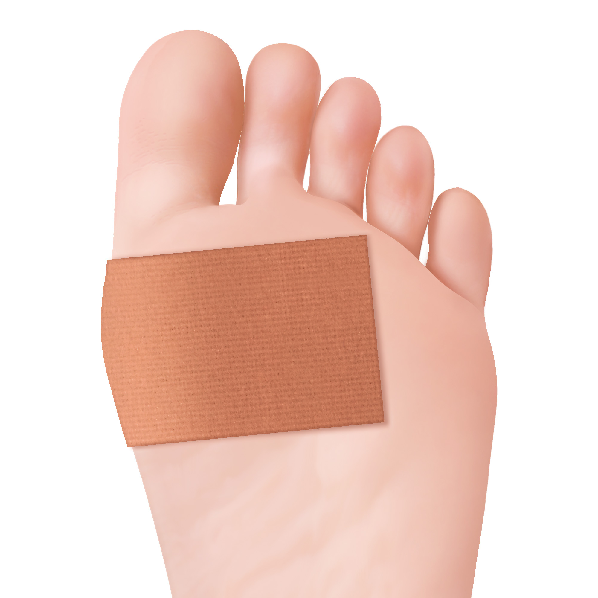 Foot plasters in strip form with 40% of Salicylic Acid 2 pcs