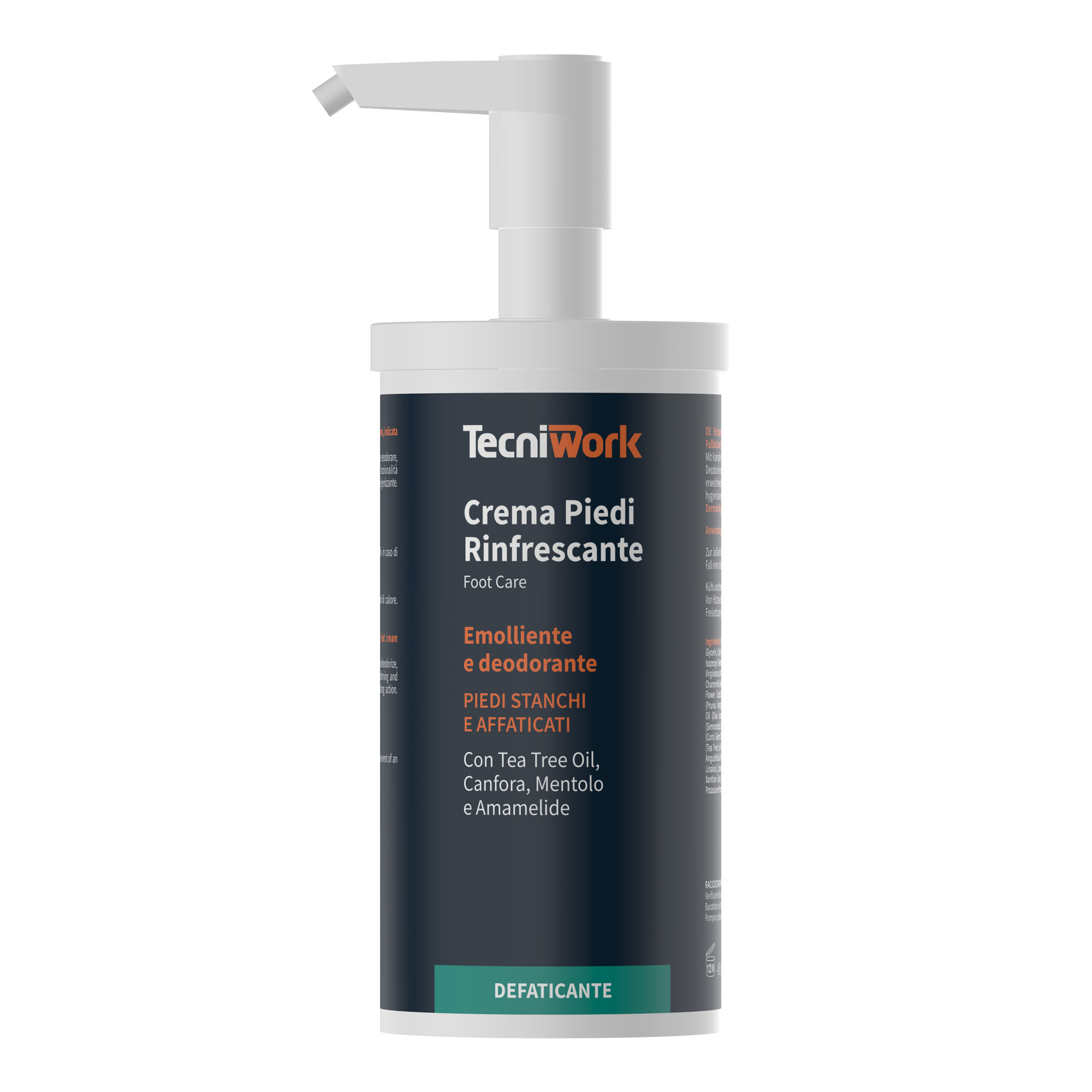 Crema piedi rinfrescante, emolliente e deodorante 450 ml