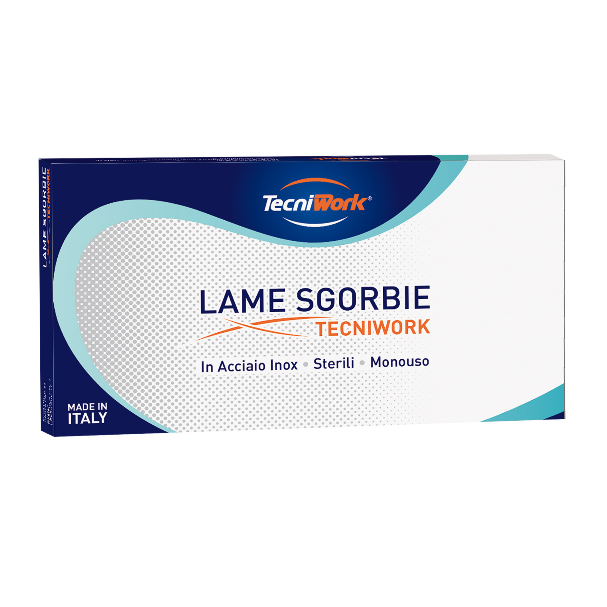 Lame sgorbie professionali singole sterili e monouso Tecniwork misura 12 20 pz