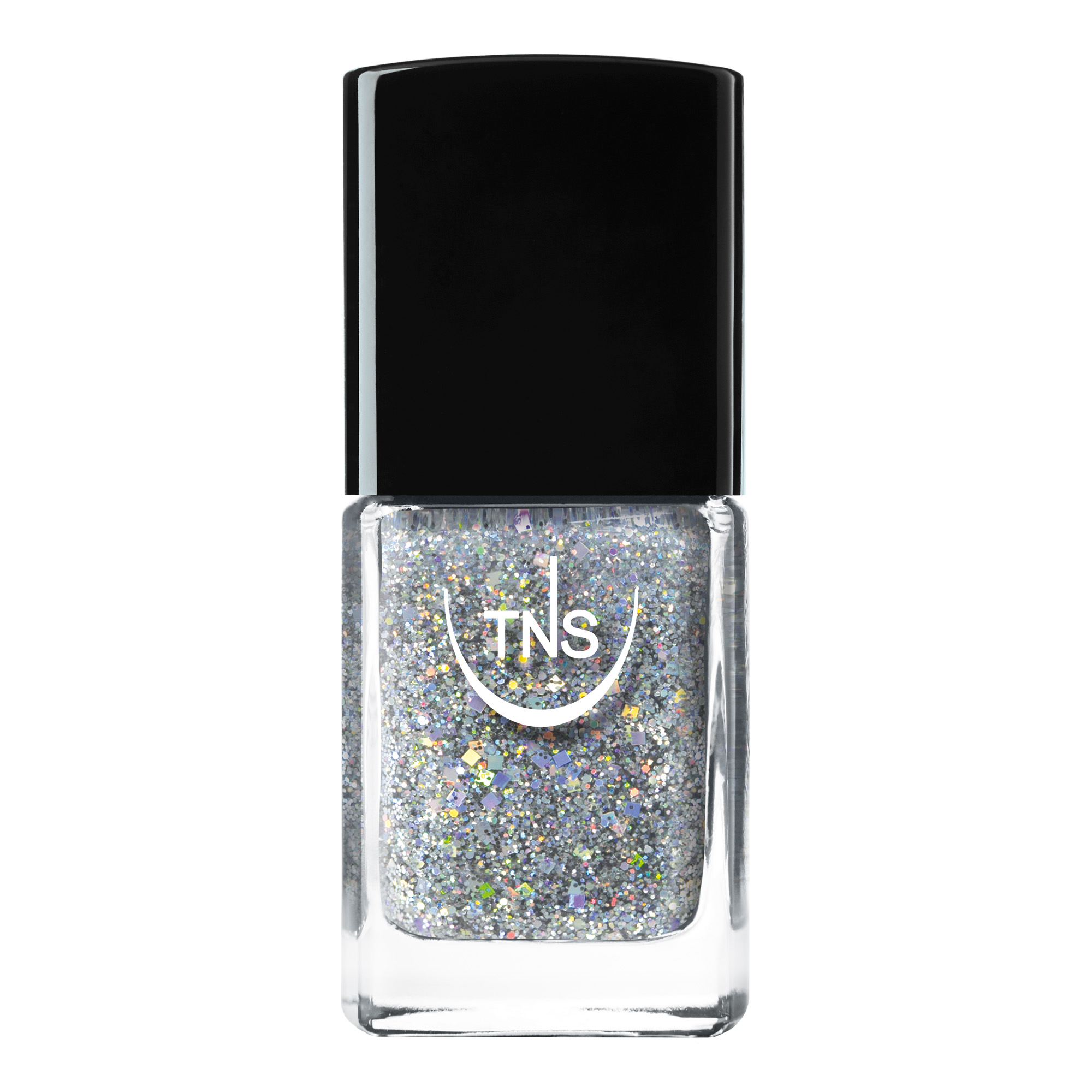 Nail polish Glitter Platinum 10 ml TNS