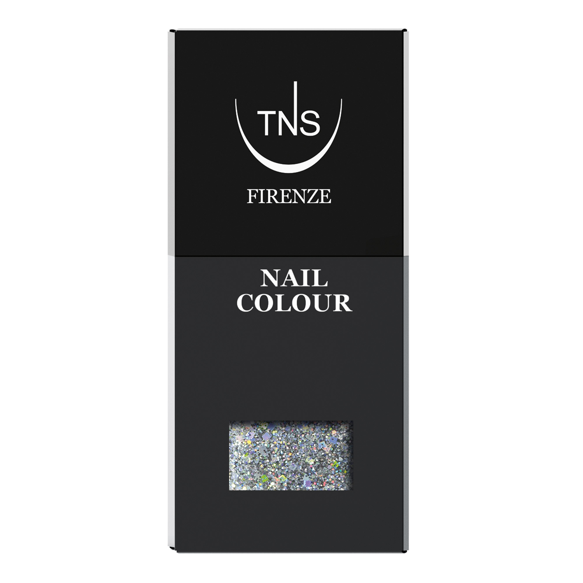 Nail polish Glitter Platinum 10 ml TNS