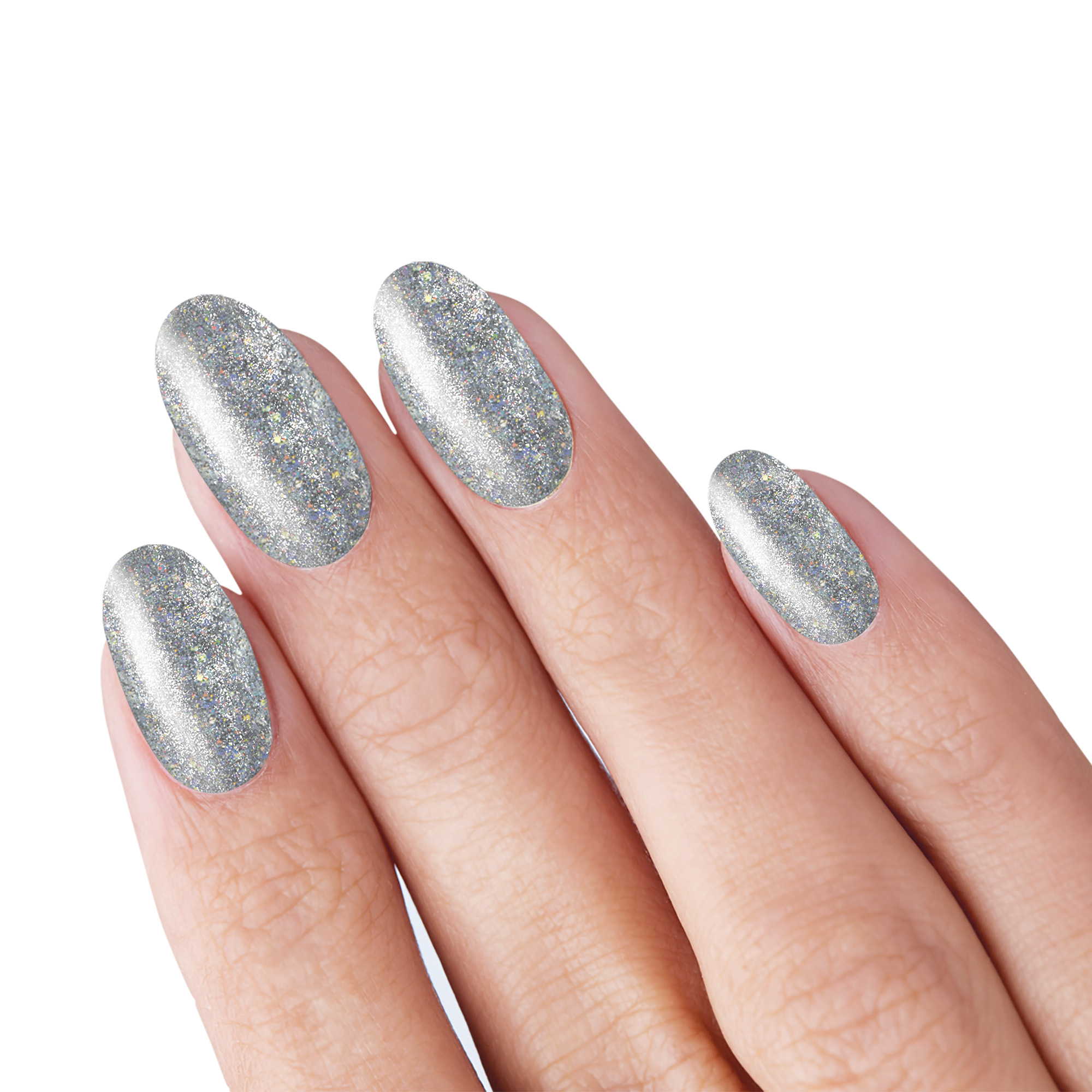 Nail polish Glitter Platinum 10 ml TNS