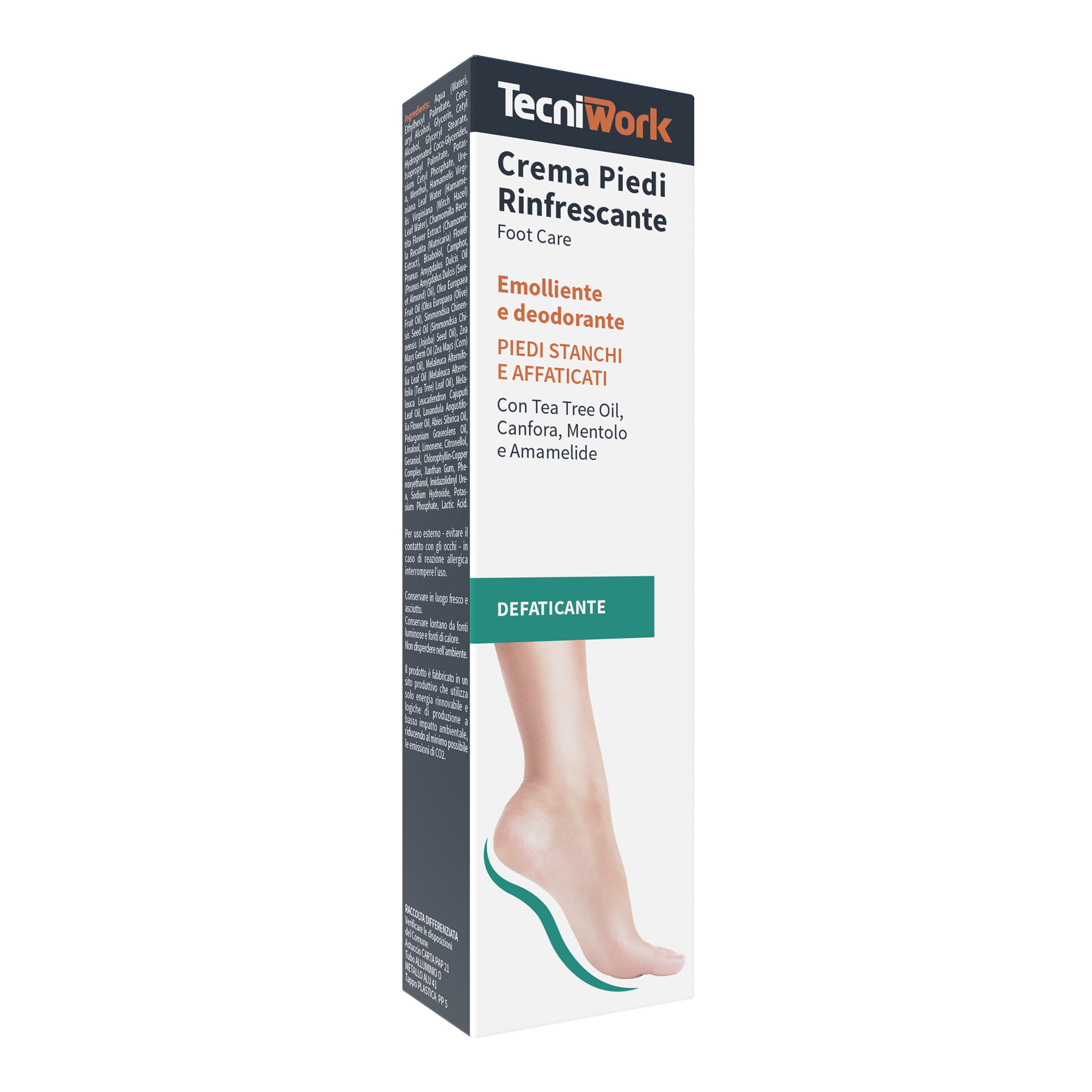 Refreshing, softening and deodorising foot cream 75 ml