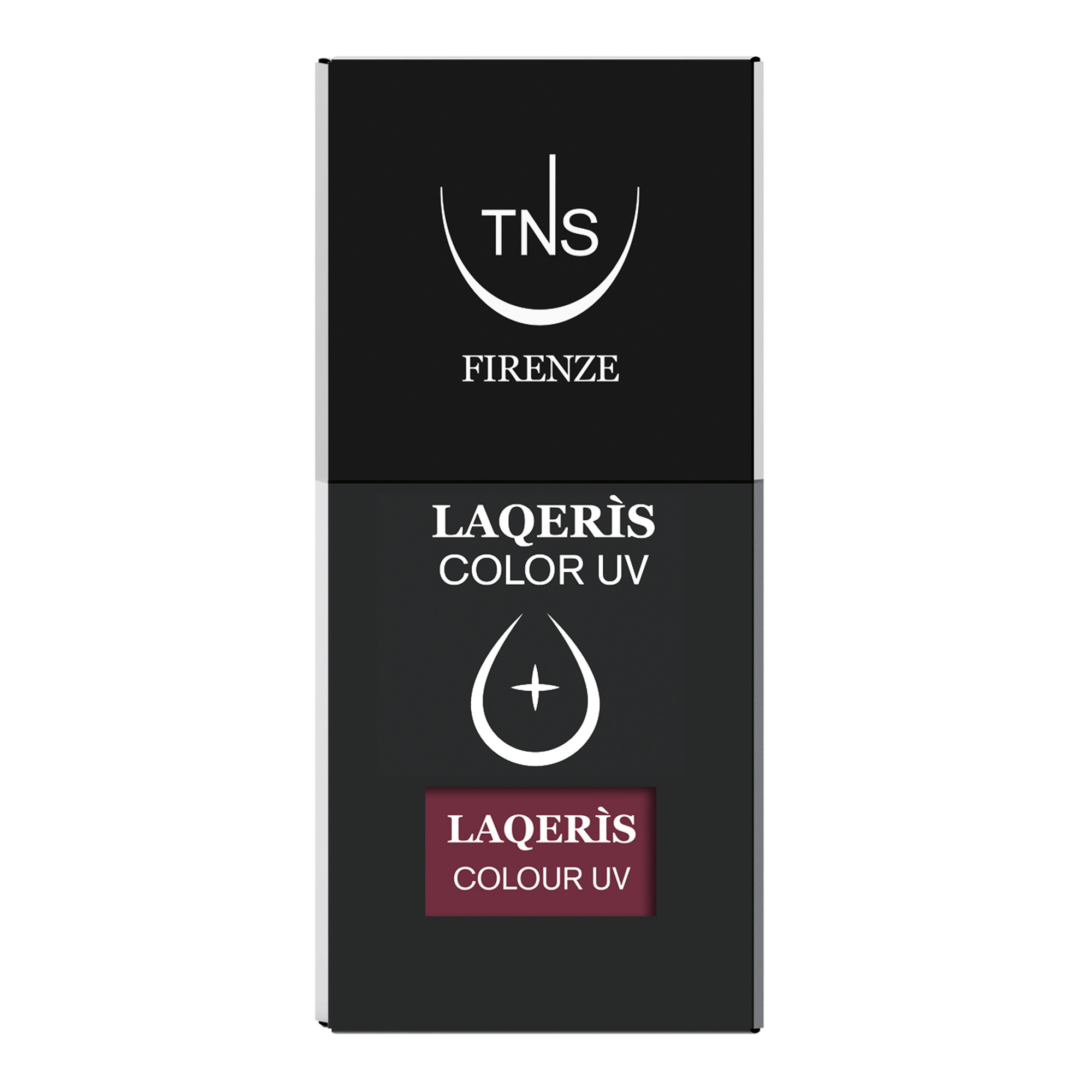 Semi-permanent nail polish burgundy Obsession 10 ml Laqerìs TNS