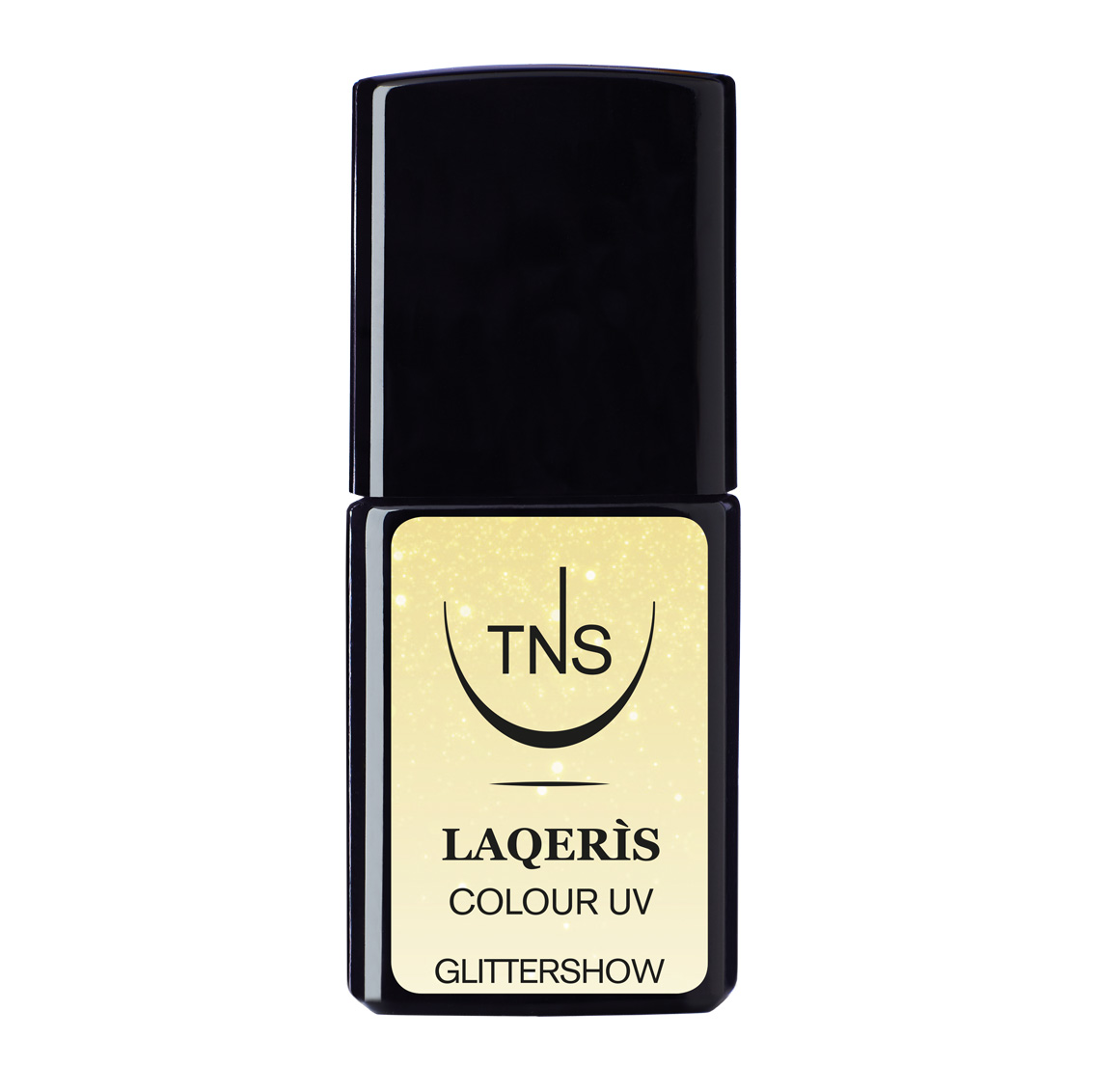 Semi-permanent nail polish gold Glittershow 10 ml Laqerìs TNS