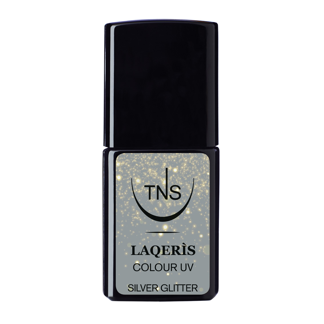 Semi-permanent nail polish Silver Glitter 10 ml Laqerìs TNS