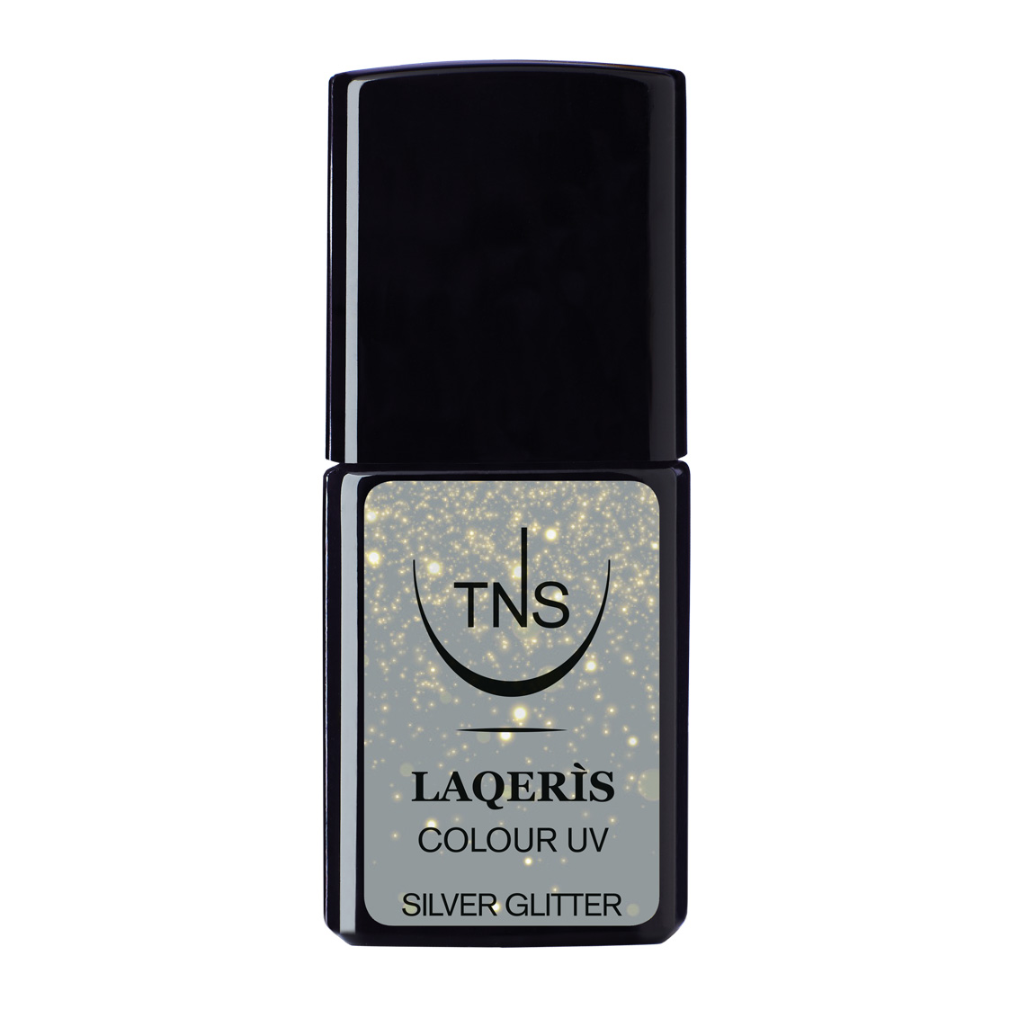 Smalto semipermanente glitter argento Silver Glitter 10 ml Laqerìs TNS