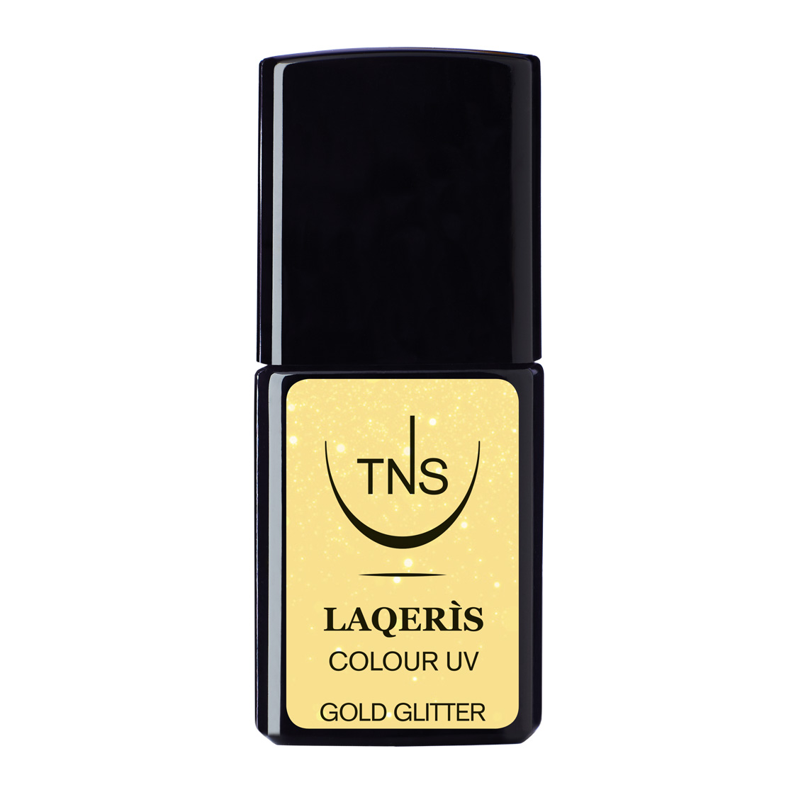 Semi-permanent nail polish Gold Glitter 10 ml Laqerìs TNS
