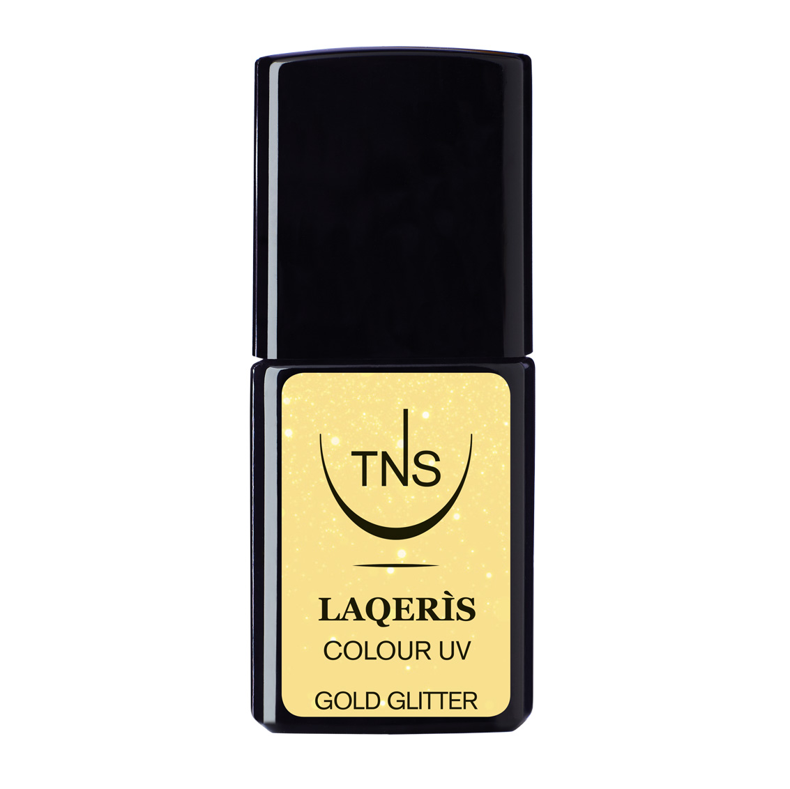 Semi-permanenter Nagellack Gold Glitter 10 ml Laqerìs TNS