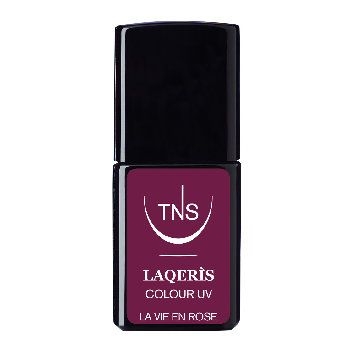 Semi-permanent nail polish bordeaux La Vie en Rose 10 ml Laqerìs TNS