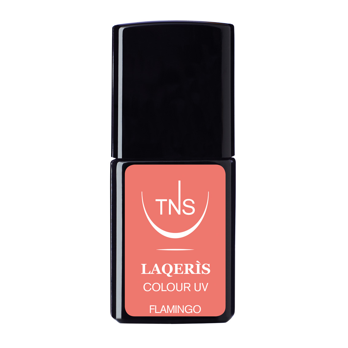 Semi-permanent nail polish coral pink Flamingo 10 ml Laqerìs TNS