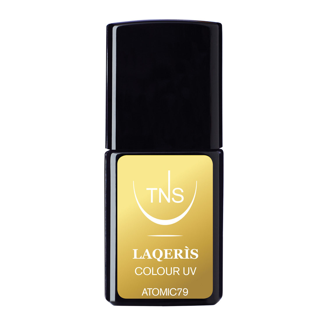 Semi-permanent nail polish gold Atomic 79 10 ml Laqerìs TNS