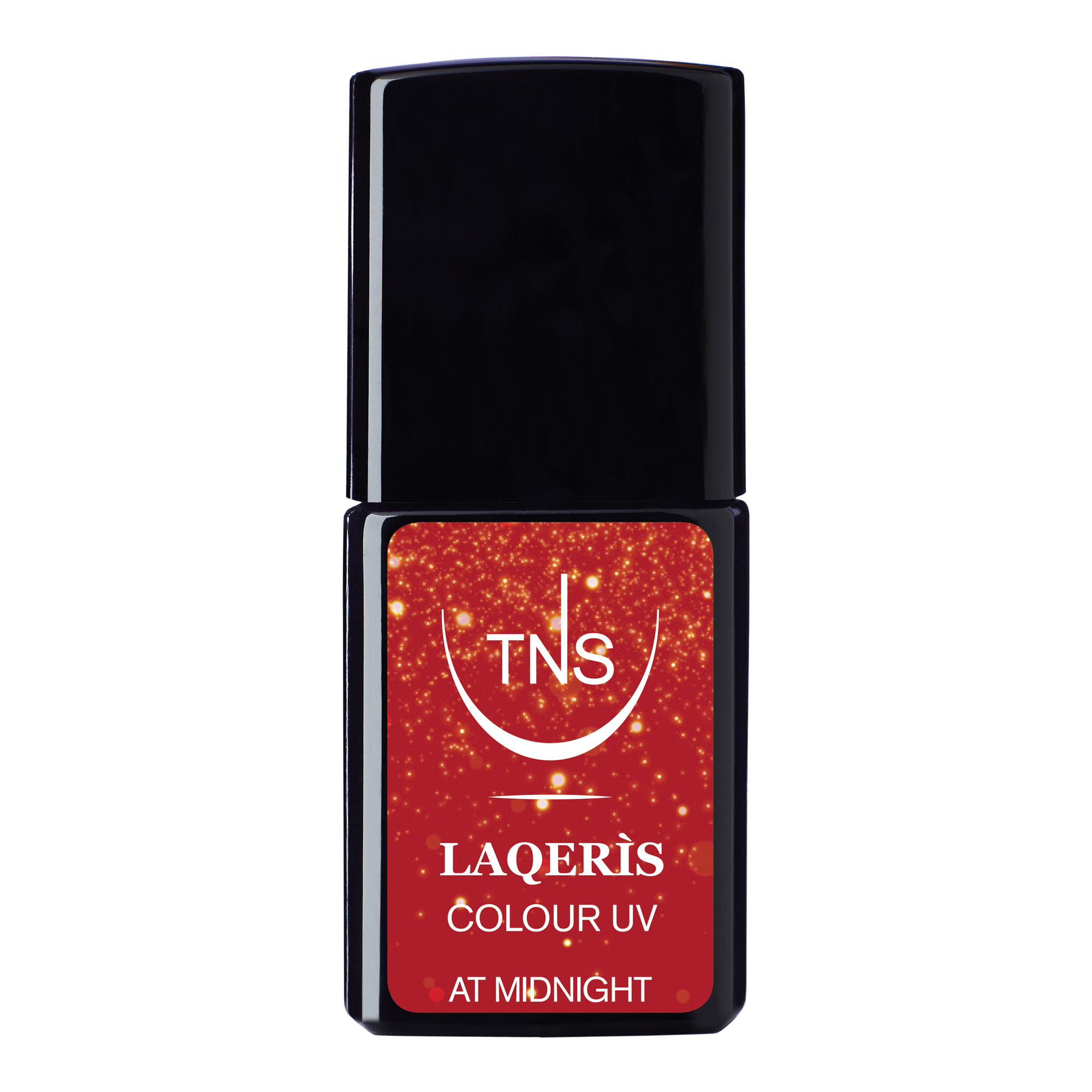 Semi-permanent Nail Polish dark red At Midnight 10 ml Laqerìs TNS