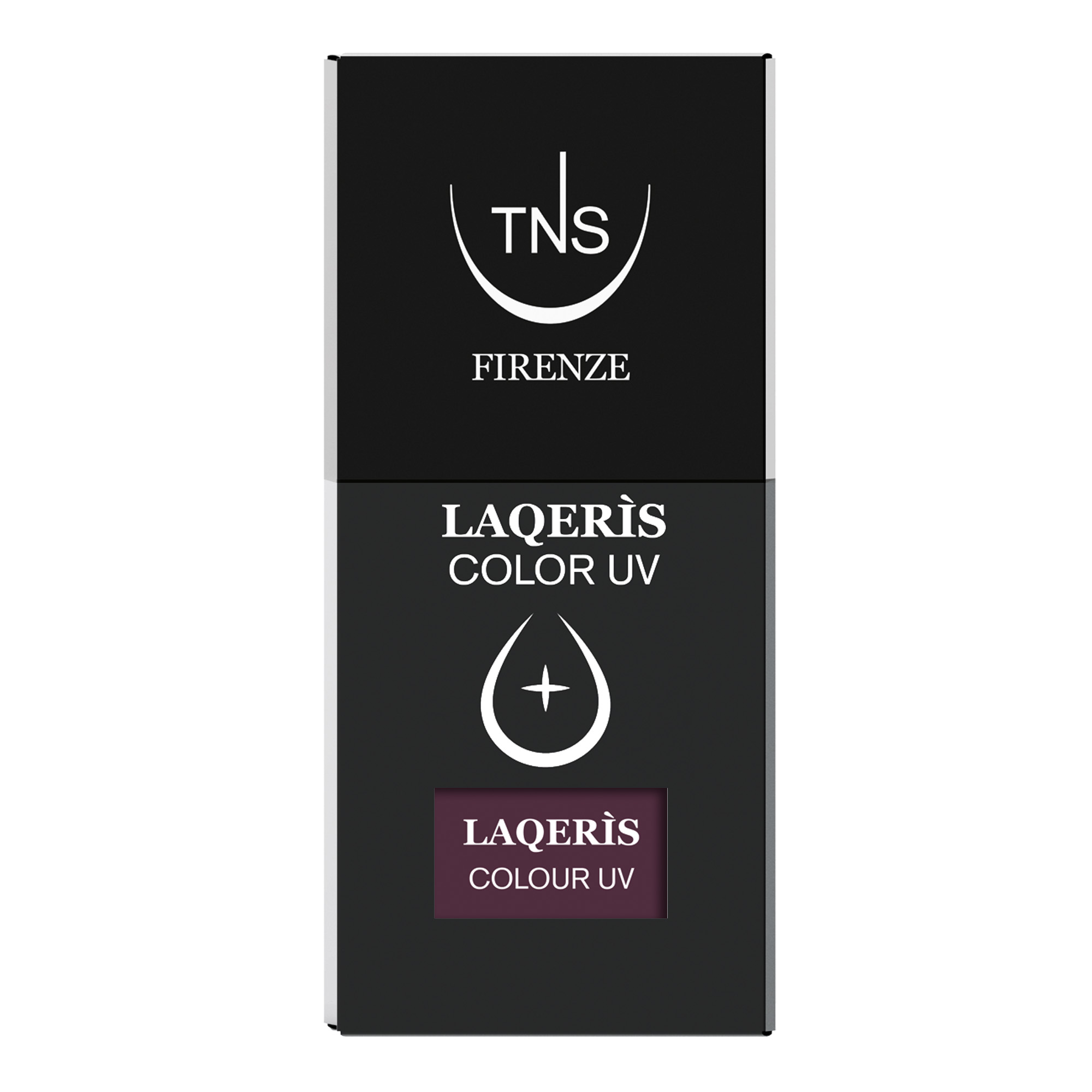 Semi-permanent nail polish dark purple Rouches 10 ml Laqerìs TNS