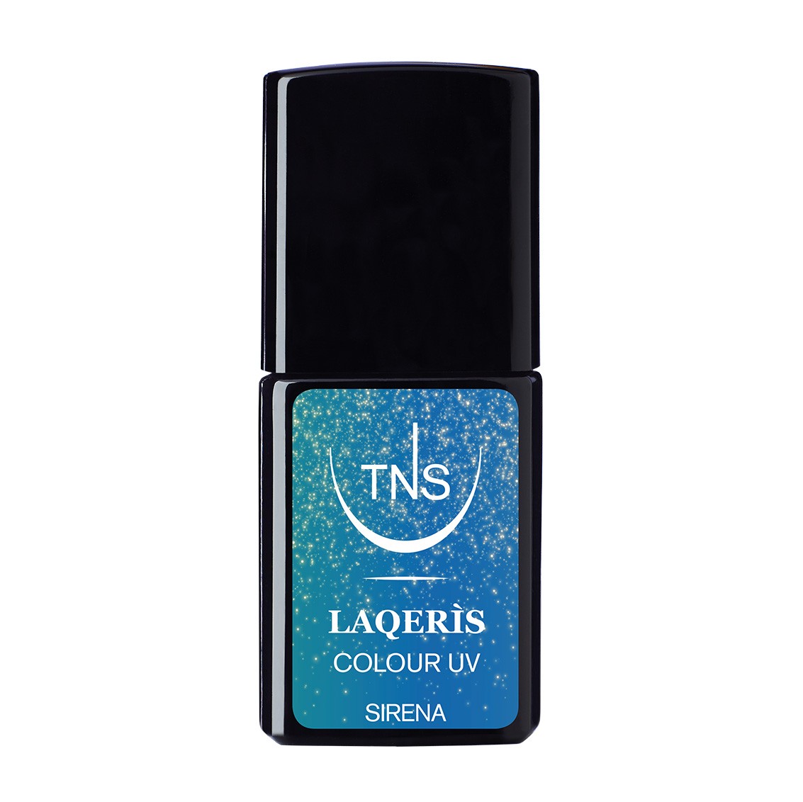 Semi-permanent nail polish metallic blue Sirena 10 ml Laqerìs TNS