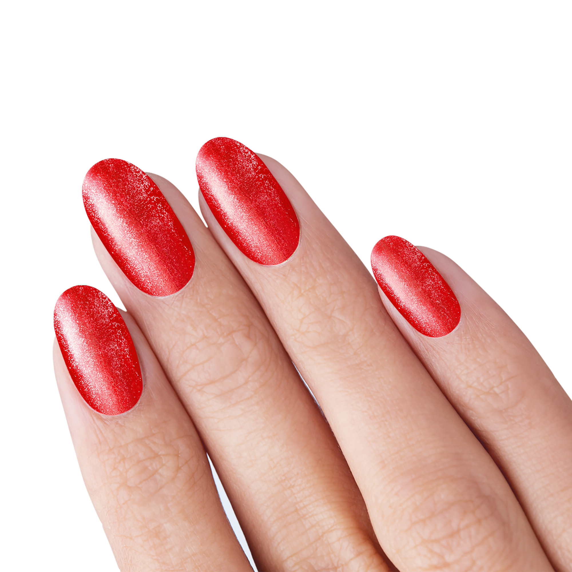 Semi-permanent nail polish metallic red Calypso 10 ml Laqerìs TNS