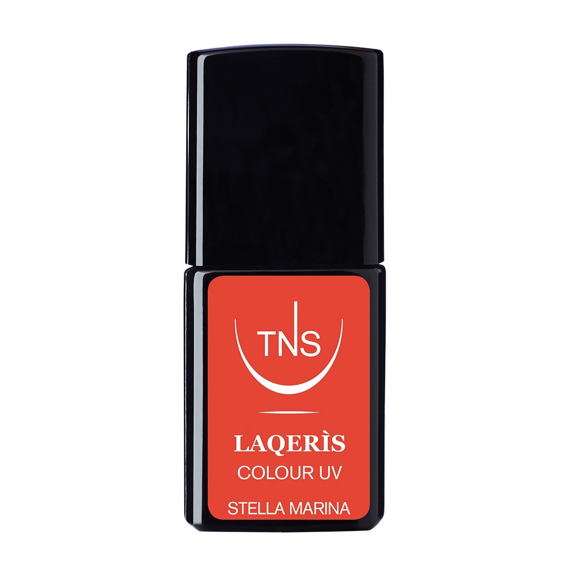 Semi-permanent nail polish red orange Stella Marina 10 ml Laqerìs TNS